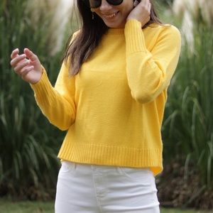 H&M yellow sweater